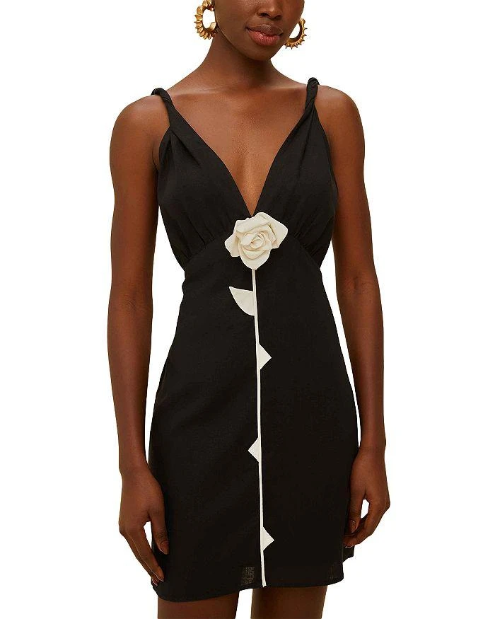 Farm Rio Rose Pipping Mini Dress 1