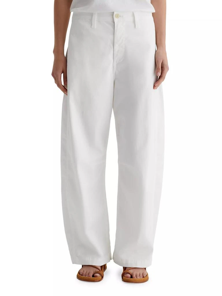 AG Jeans Fiona Twill Straight-Leg Pants 1
