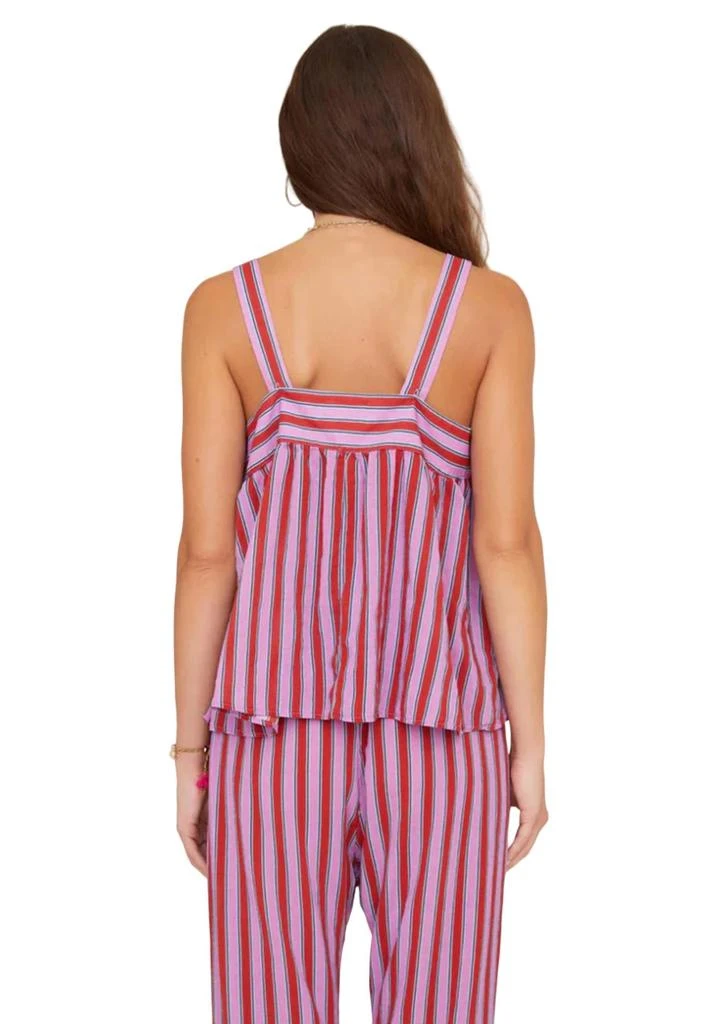 XIRENA Kyra Top In Berry Stripes 2