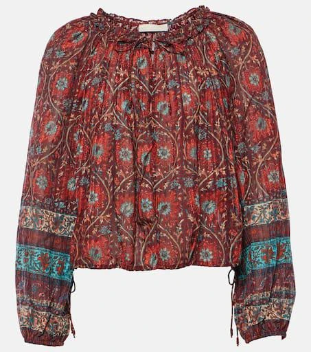 Ulla Johnson Silva printed cotton-blend blouse 1