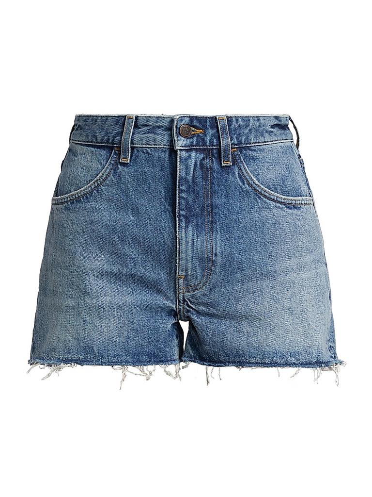BLK DNM Raw-Edge Jean Shorts