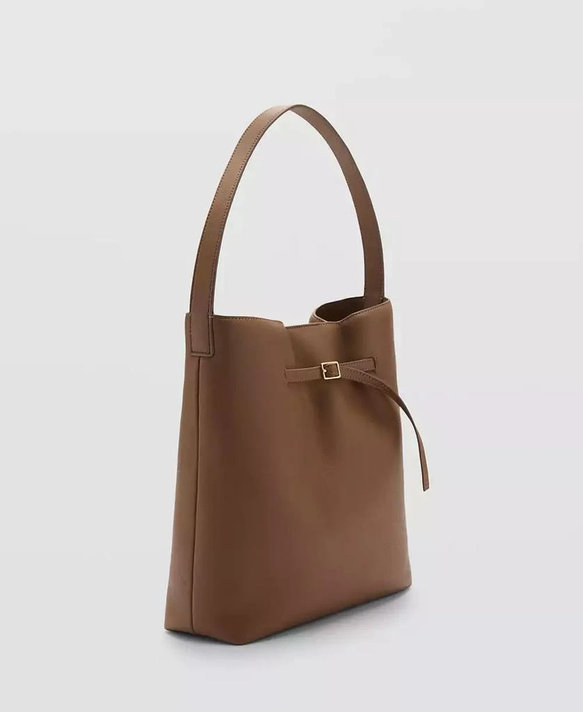Mango Women's Buckle Detail Bucket Bag 2