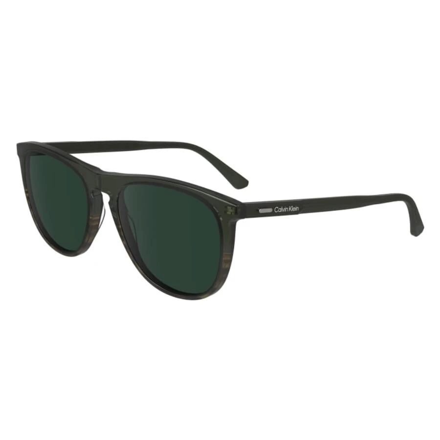 Calvin Klein Green Oval Men's Sunglasses CK24508S 303 55 1