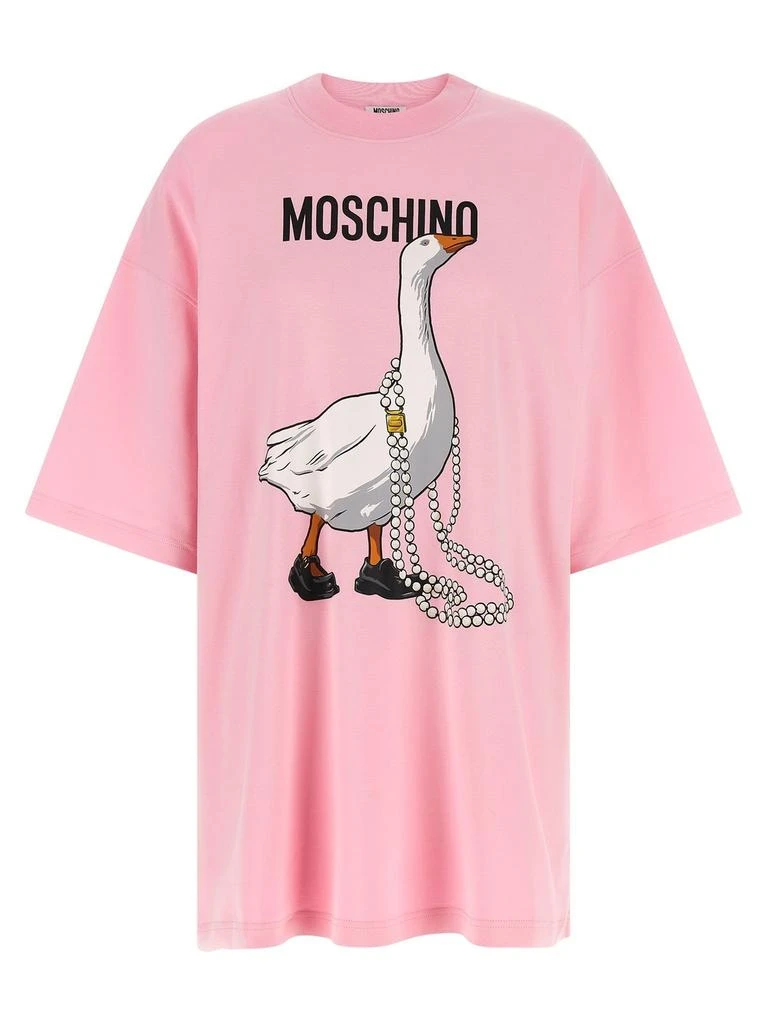 Moschino Moschino Goose Printed T-Shirt Dress