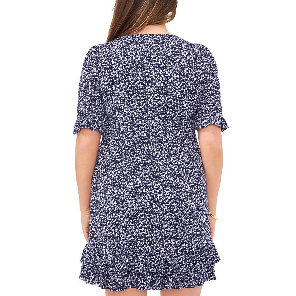 MSK Petite V-Neck Ruffle-Trimmed Sheath Dress 4