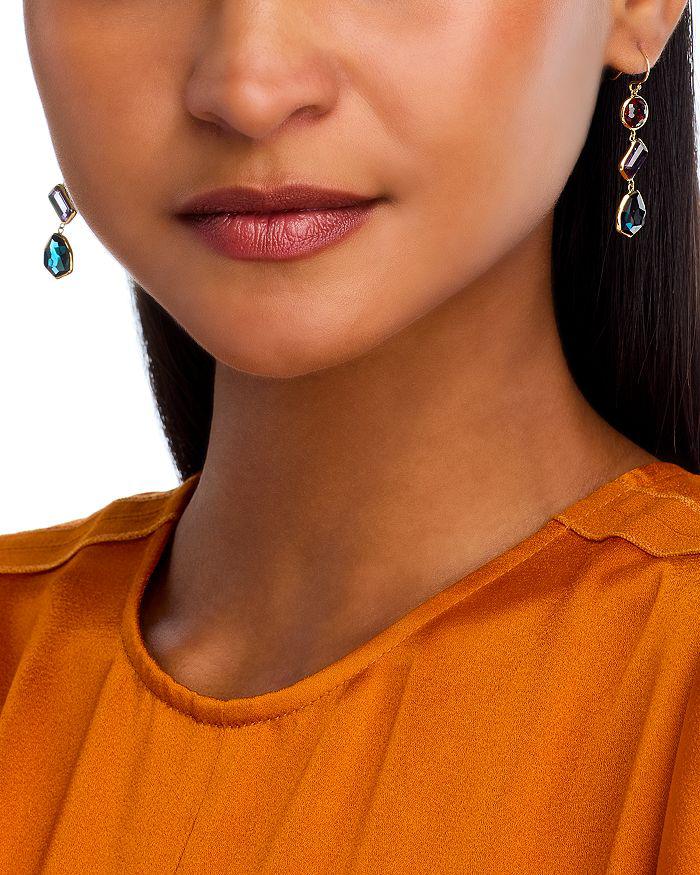 Ippolita 18K Yellow Gold Rock Candy® Triple Gemstone Mixed Cut Bezel Drop Earrings - Exclusive