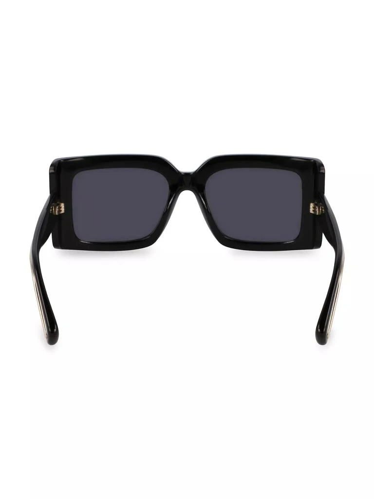 Salvatore Ferragamo Prisma 55MM Rectangular Sunglasses  display picture 3