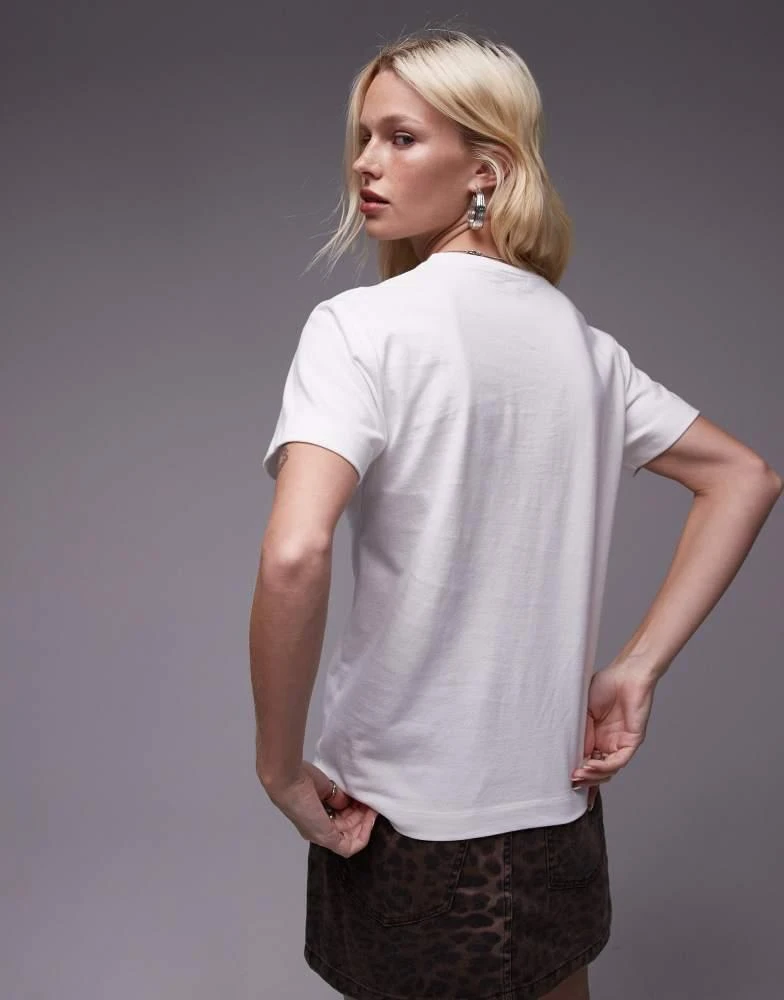 Topshop Topshop boxy tee in white 4