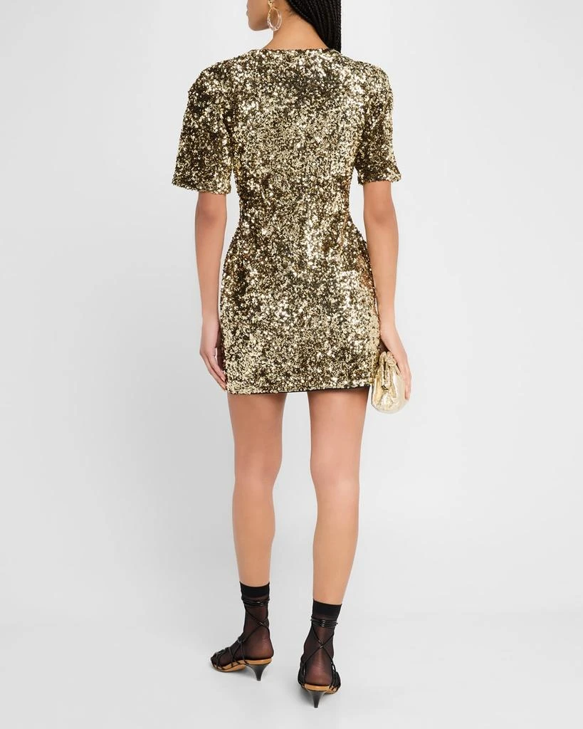slim fit dress slacks Same Long Sleeve Twist Dress | Gold Sequin