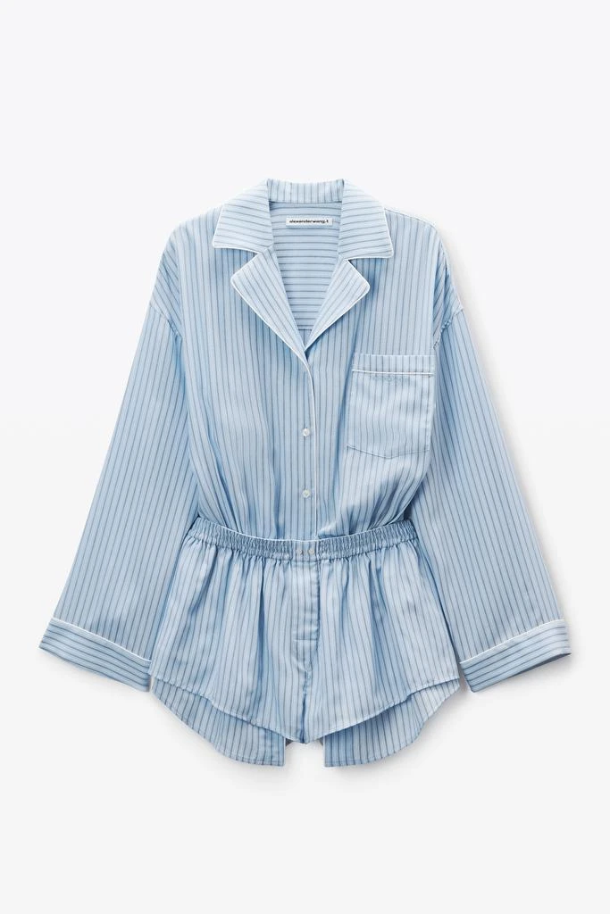 Alexander Wang Blue Pre-Styled Pajama Romper 2
