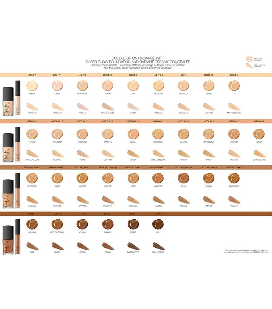 NARS Sheer Glow Foundation 5