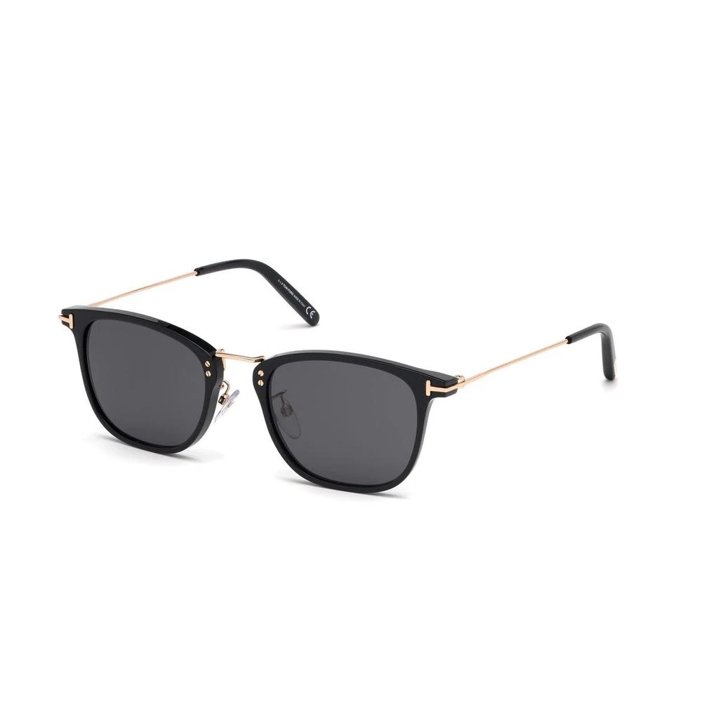 Tom Ford Tom Ford Shiny Black & Smoke Geometric Sunglasses FT0672-5301A 2