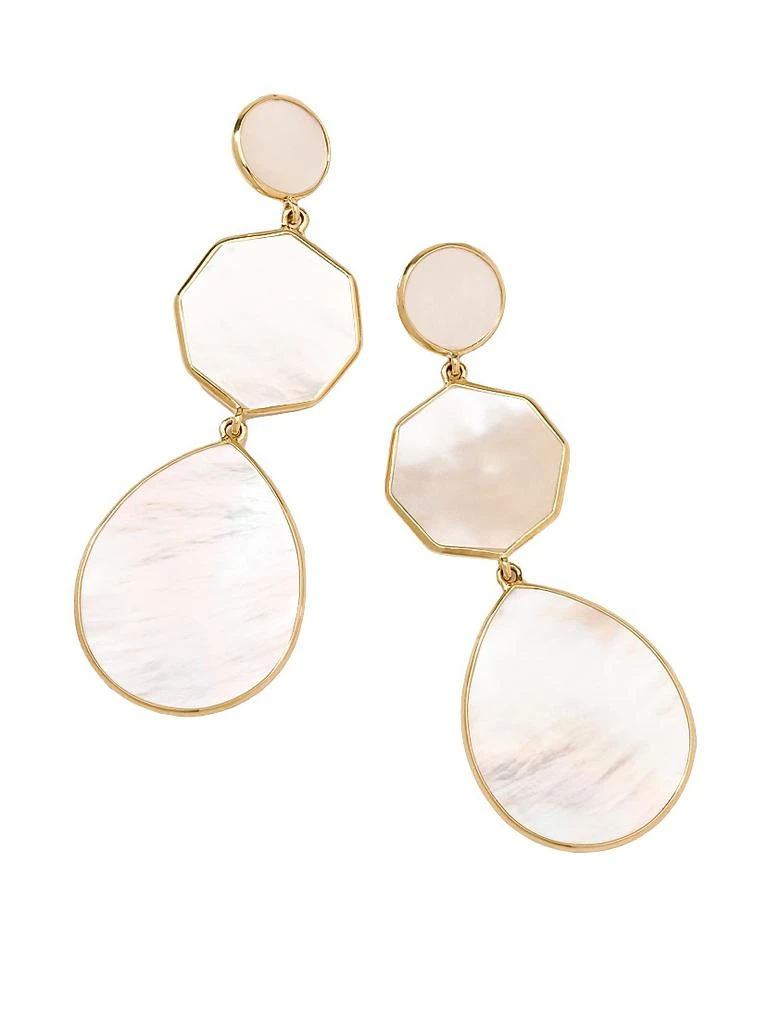 Ippolita Polished Rock Candy Crazy 8
S 18K Yellow Gold
Mother-Of-Pearl Triple-Drop Earrings