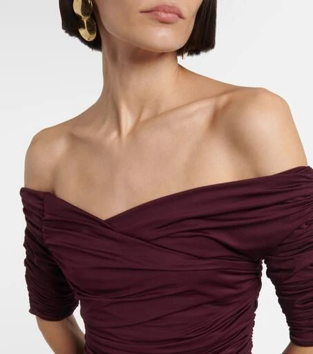 Altuzarra Charlotte ruched jersey maxi dress 4