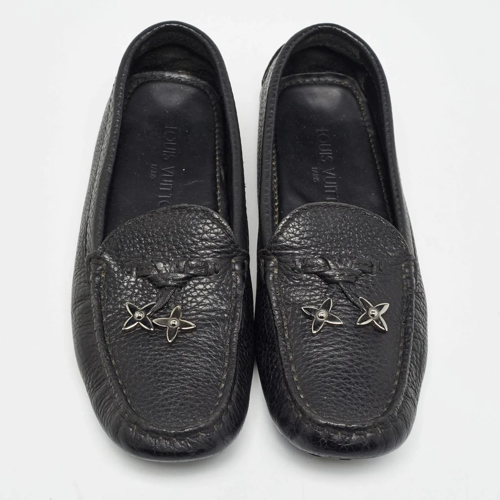 Louis Vuitton Louis Vuitton Black Leather Charm Loafers Size 36 