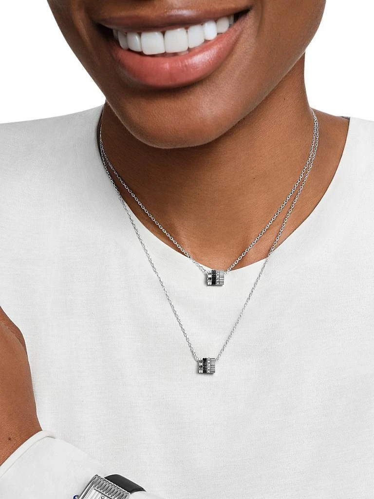 Boucheron Quatre Black Edition 18K White Gold, PVD, & 0.17 TCW Diamond Pendant Necklace 2
