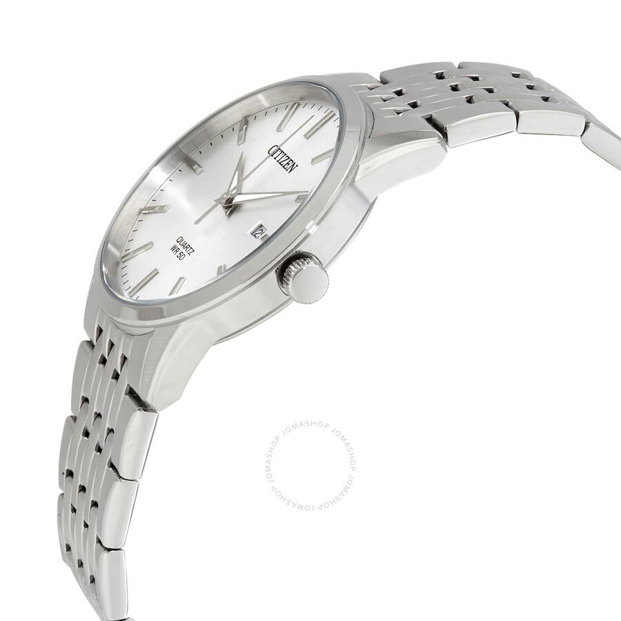 Citizen Citizen Quartz Silver Dial Stainless Steel Men
s Watch BI5000-87A