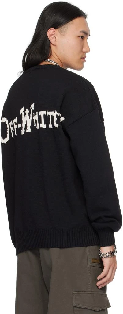 Off-White Black 'Off' Quote Knit Sweater 3