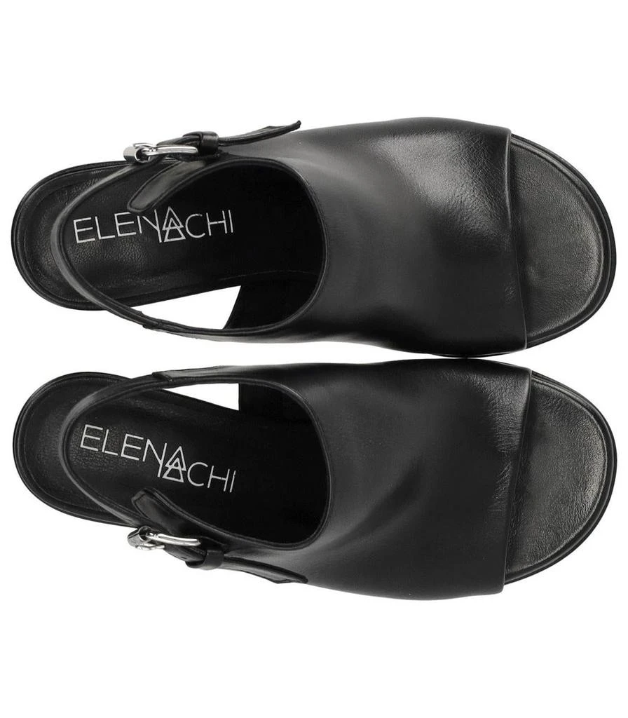Shop Elena Iachi Silk Black Heeled Sandal on Sale at BeyondStyle