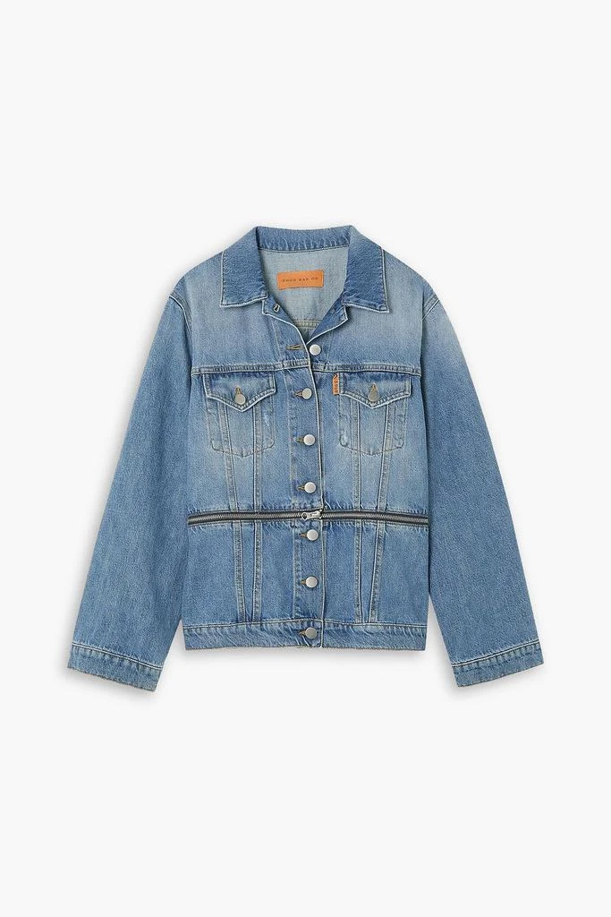 DODO BAR OR Dylan zip-embellished convertible denim jacket 1