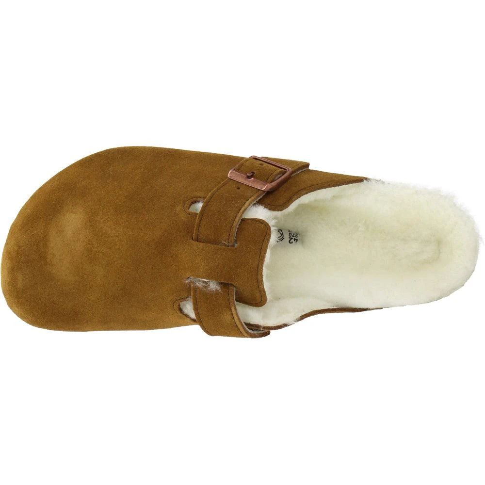 BIRKENSTOCK Boston Suede Shearling Mule Clogs 4