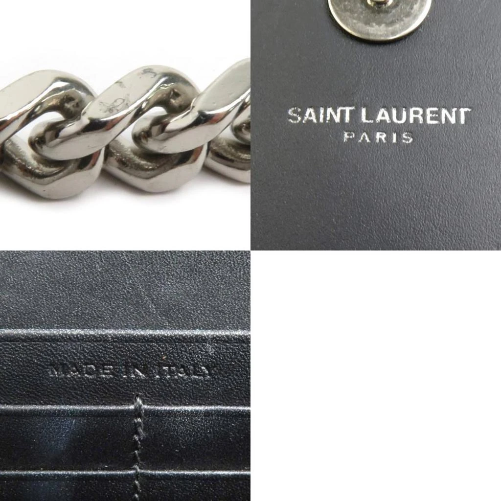 Yves Saint Laurent Leather Chain/Shoulder Wallet (Pre-Owned) 5