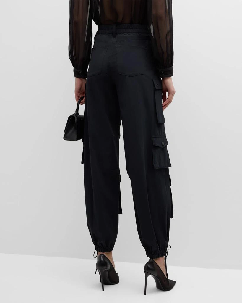 Alice + Olivia Olympia Mid-Rise Ankle-Tie Cargo Pants 6