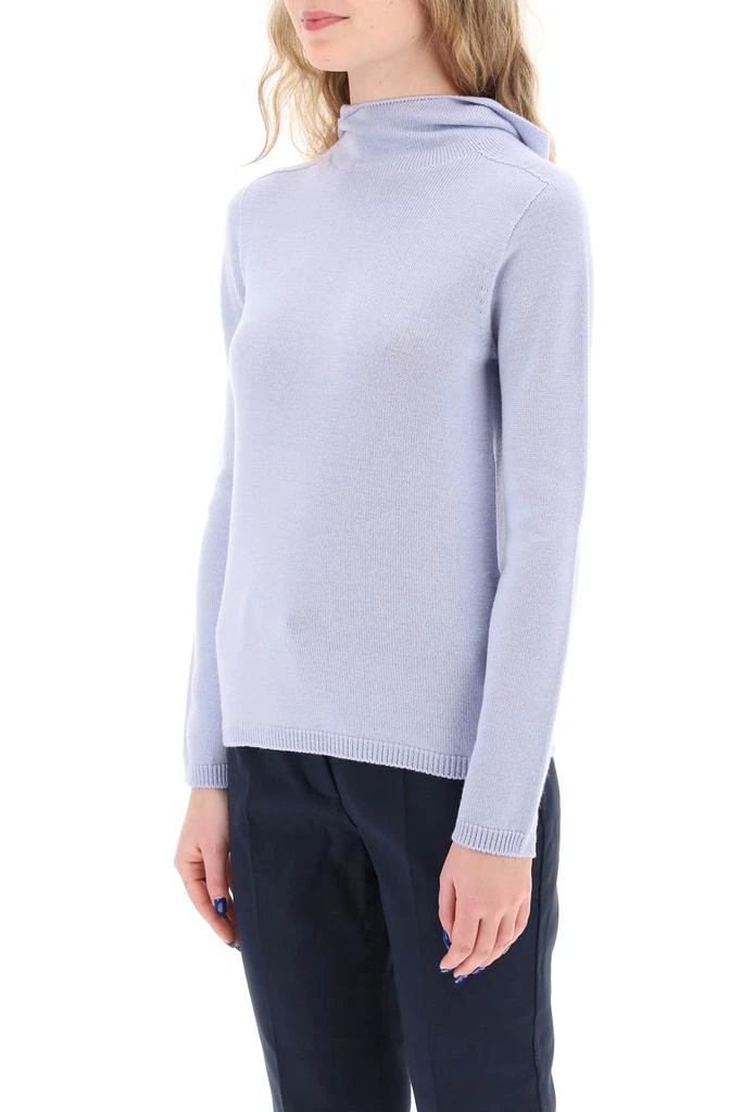 'S MAX MARA virgin wool hooded pullover 4