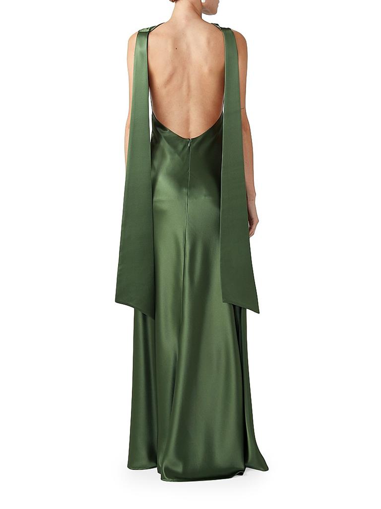 SAU LEE Priscilla Satin Open-Back Gown - Dresses & Skirts - Free