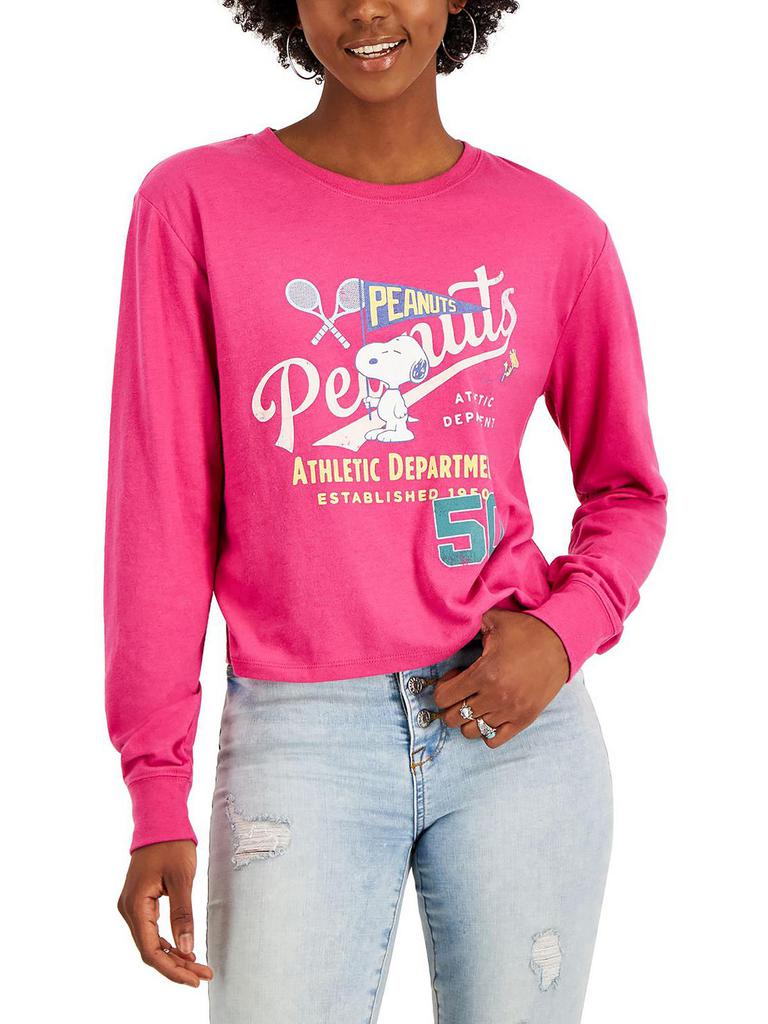 Peanuts Womens Graphic Scp Cropped