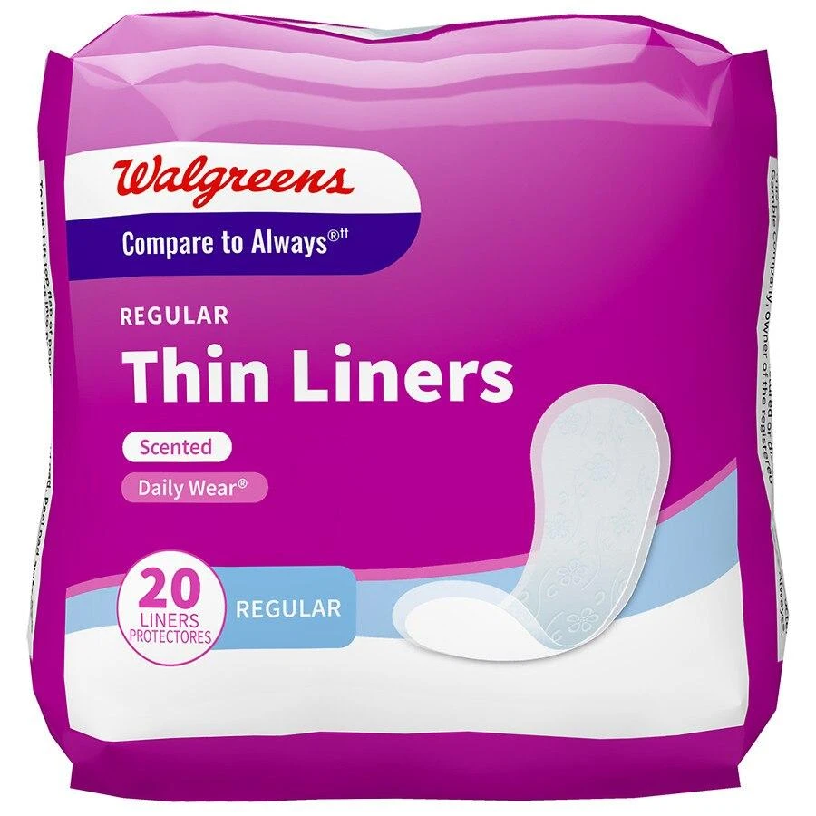 Walgreens Regular Thin Liners Scented 1