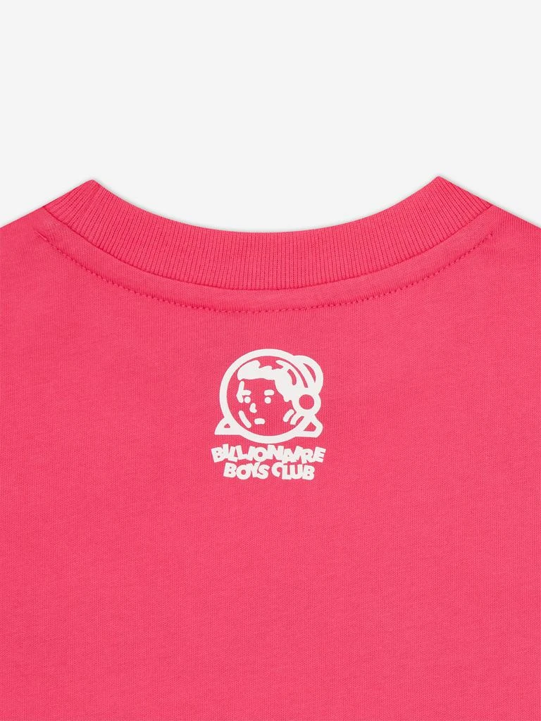 Billionaire Boys Club Billionaire Boys Club Kids Robot Text T-Shirt in Pink 4