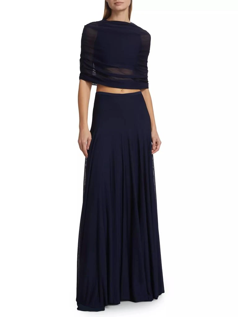 Brandon Maxwell The Lucy Sheer Maxi Skirt 2