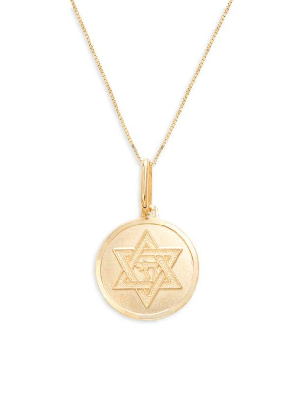 Saks Fifth Avenue 14K Yellow Gold Star Pendant Necklace 1