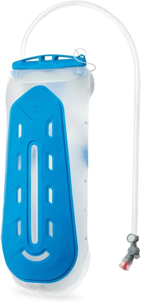 Osprey Osprey Hydraulics Backpack Water Reservoir with Bite Valve - BPA-Free, Leakproof Hydration Bladder with QuickConnect and Slide-Seal - Compatible with Most Hiking and Biking Packs, Clear 7
