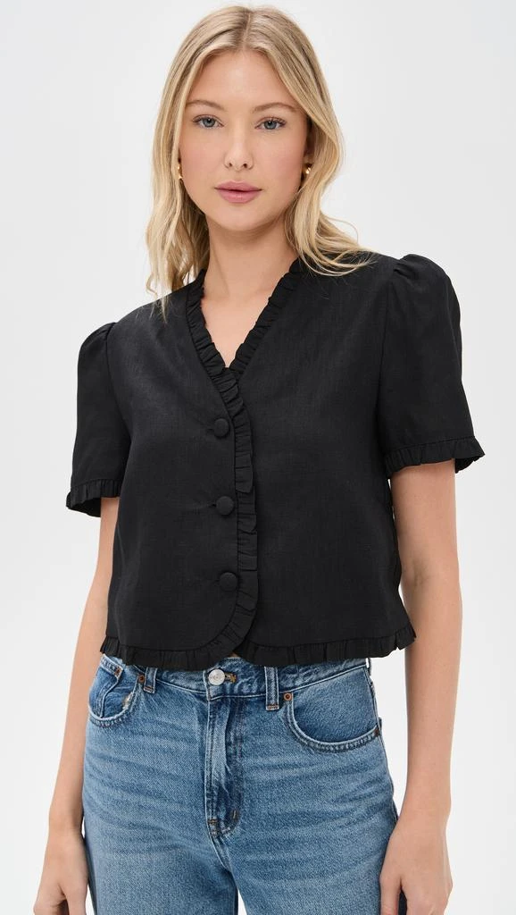 Reformation Bess Linen Top 6