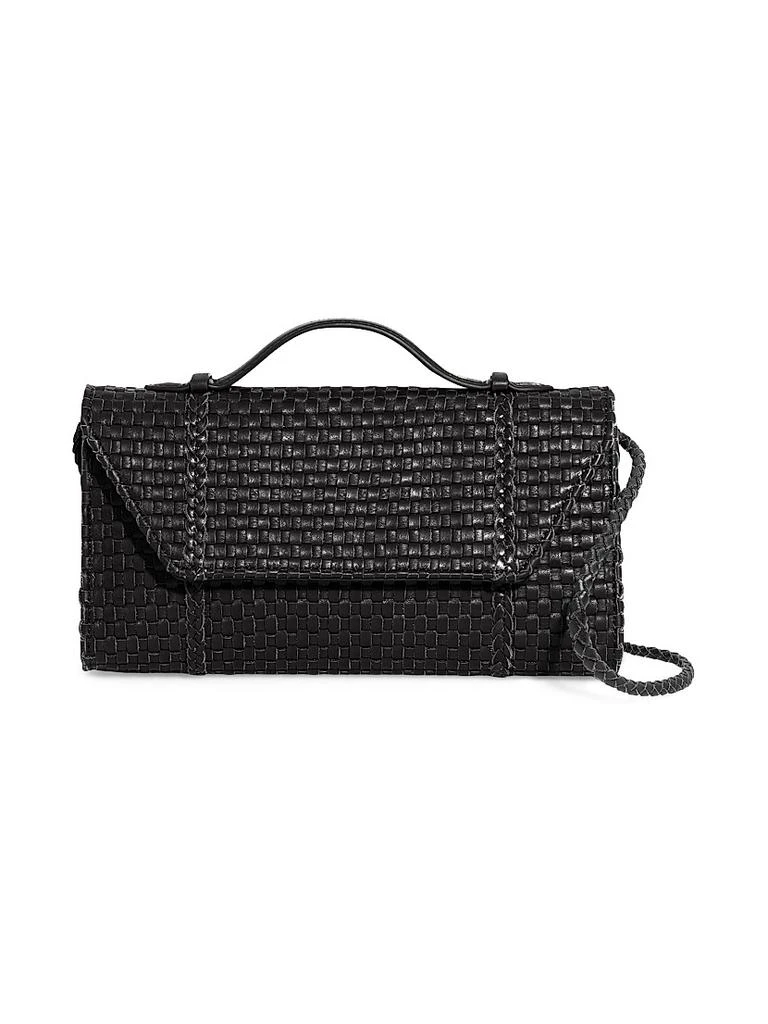 Aimee Kestenberg Chelsea Leather Woven Convertible Clutch 1