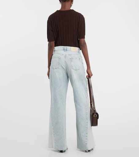 7 For All Mankind Zoey high-rise wide-leg jeans 3