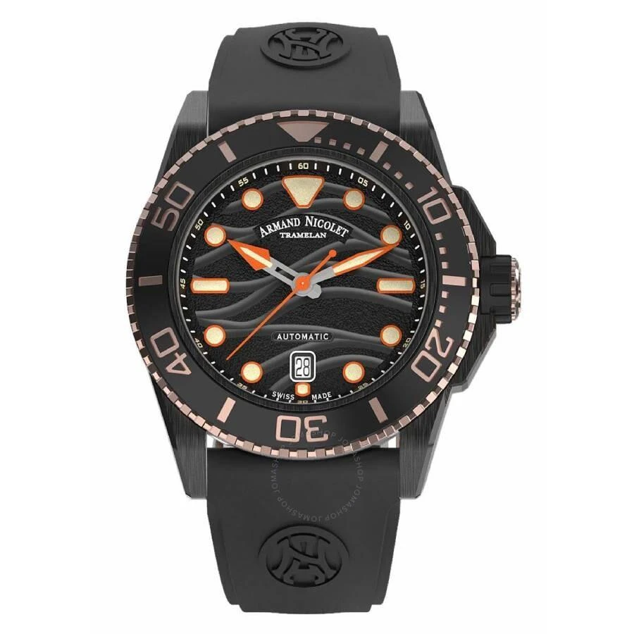 Armand Nicolet JSH Automatic Black Dial Men's Watch A481PQS-NO-GG2710N 1