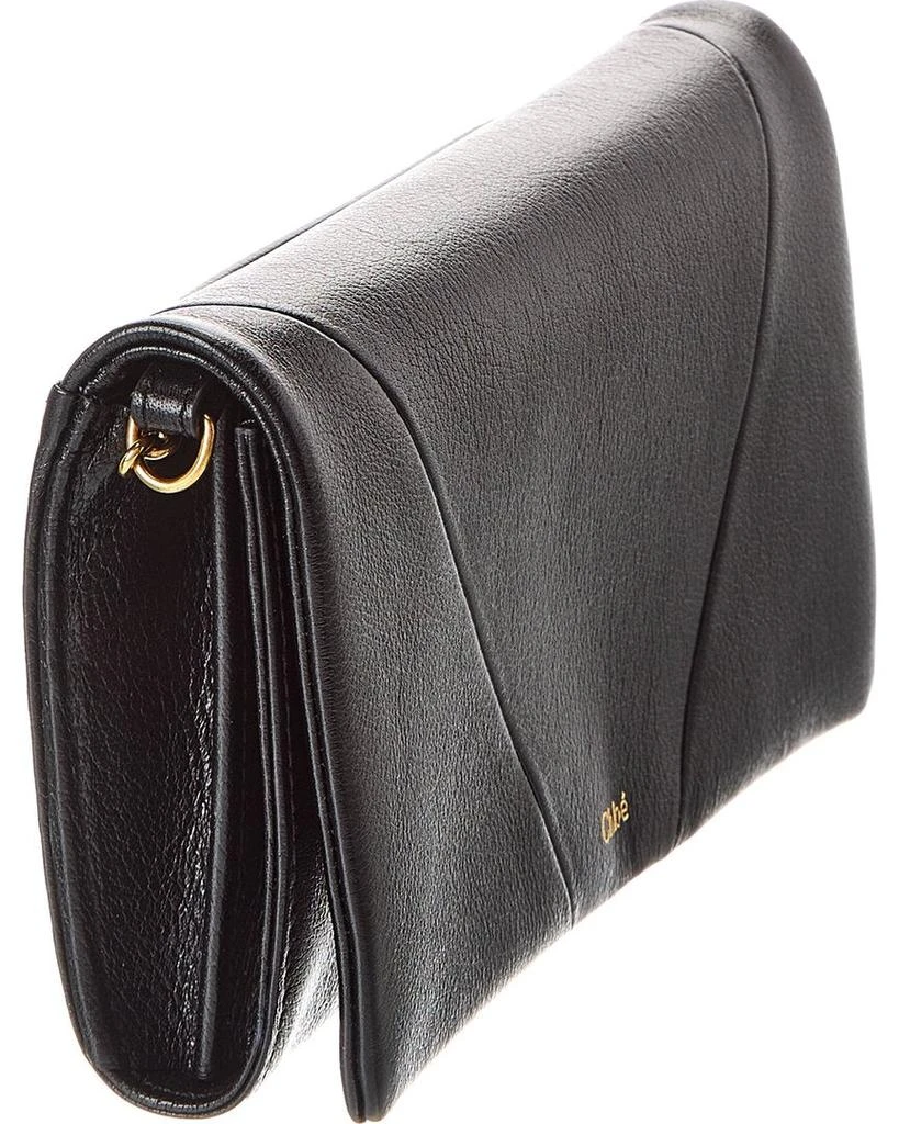 Chloé Spin Flap Leather Wallet On Chain 3