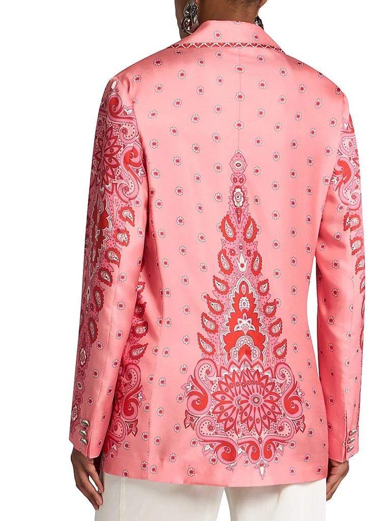 ETRO Medallion Silk Twill Boyfriend Blazer 5