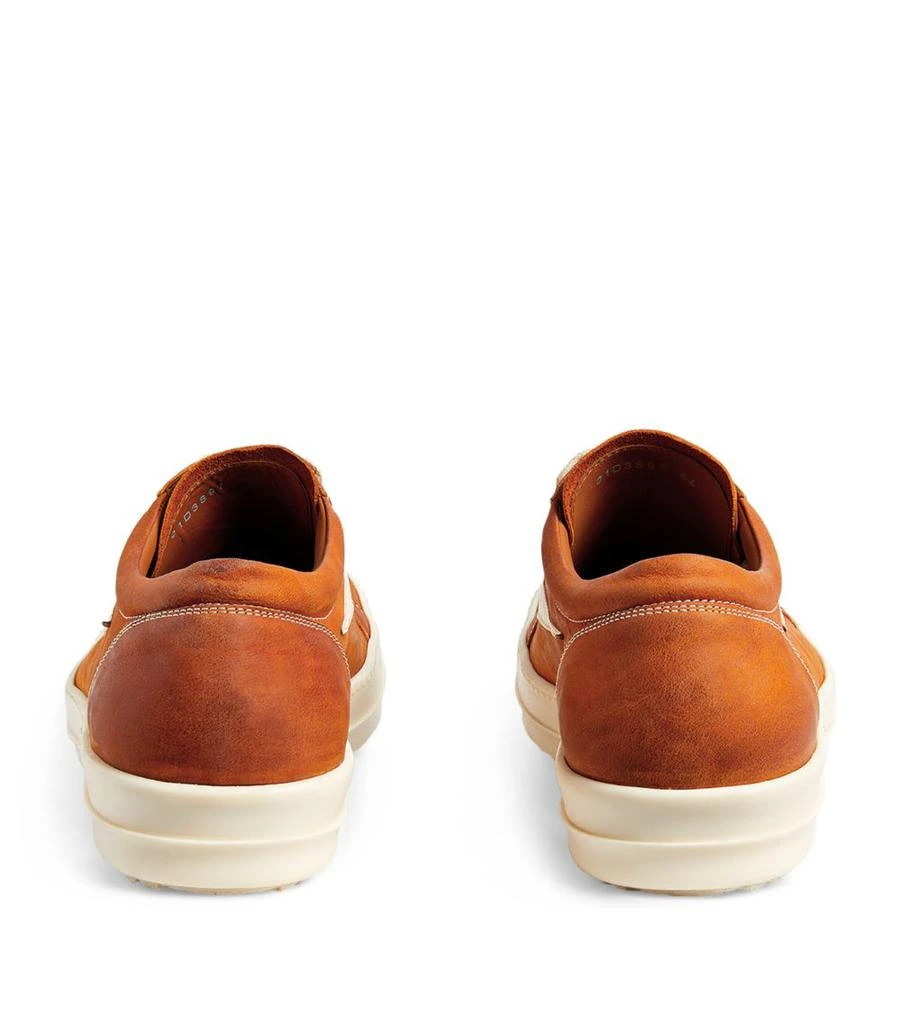 Rick Owens Leather Low-Top Sneakers 3