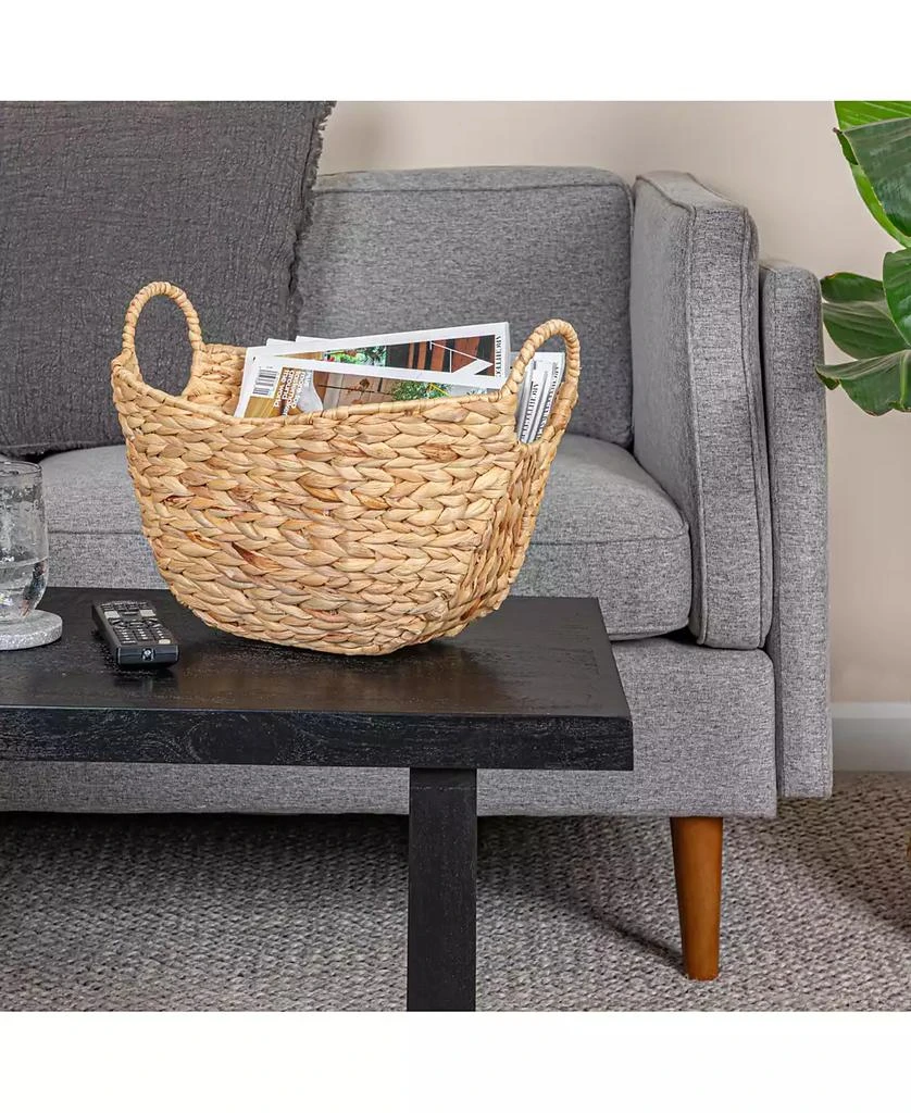 Household Essentials Water Hyacinth Basket with Handles 5
