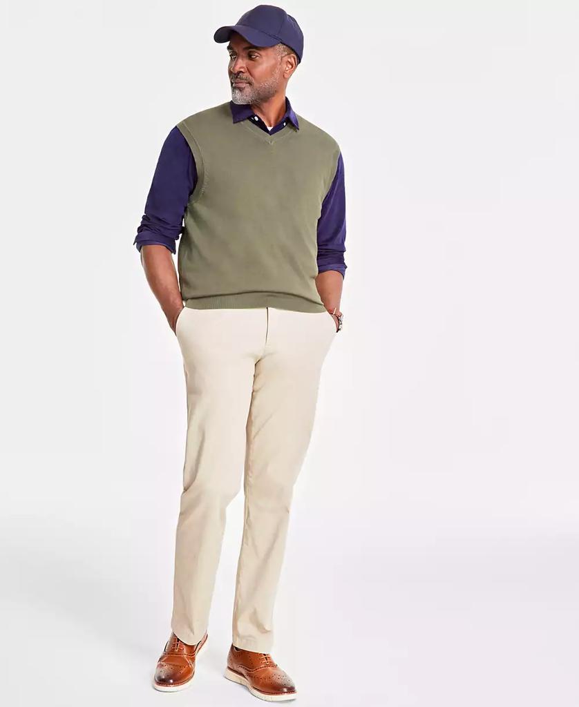 Club Room Men's Solid V-Neck Sweater Vest, Created for Macy's