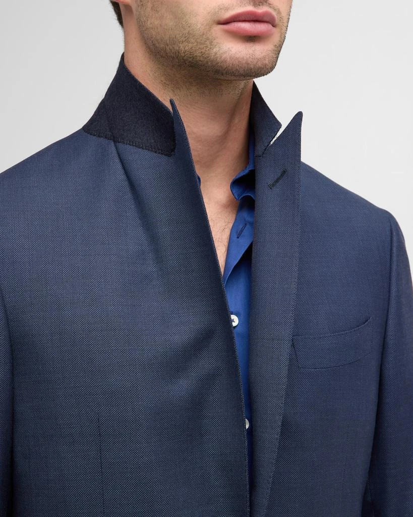 Canali Men's Textured Super 130s Wool Suit 8