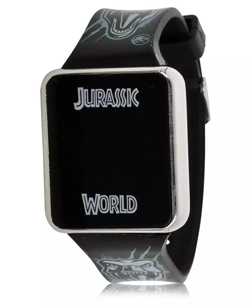 Accutime Jurassic Park Kid's Touch LED Screen Black Silicone Strap Watch, 36mm x 33 mm 2