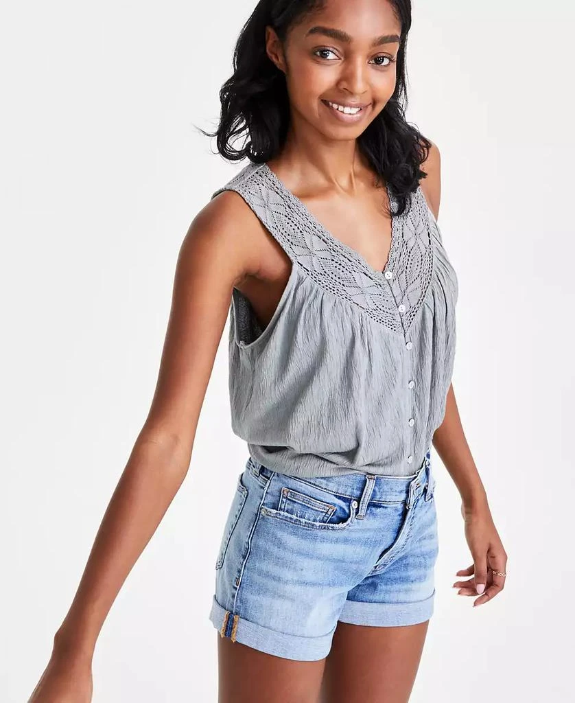 Lucky Brand Women's Ava Mid-Rise Denim Shorts 3