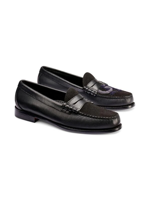 G.H. Bass Larson Letterman Leather & Suede Penny Loafers 3
