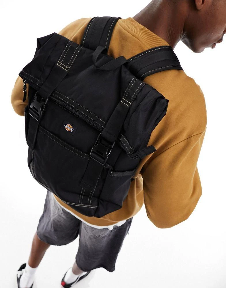 DICKIES Dickies ashville roll top backpack in black 1