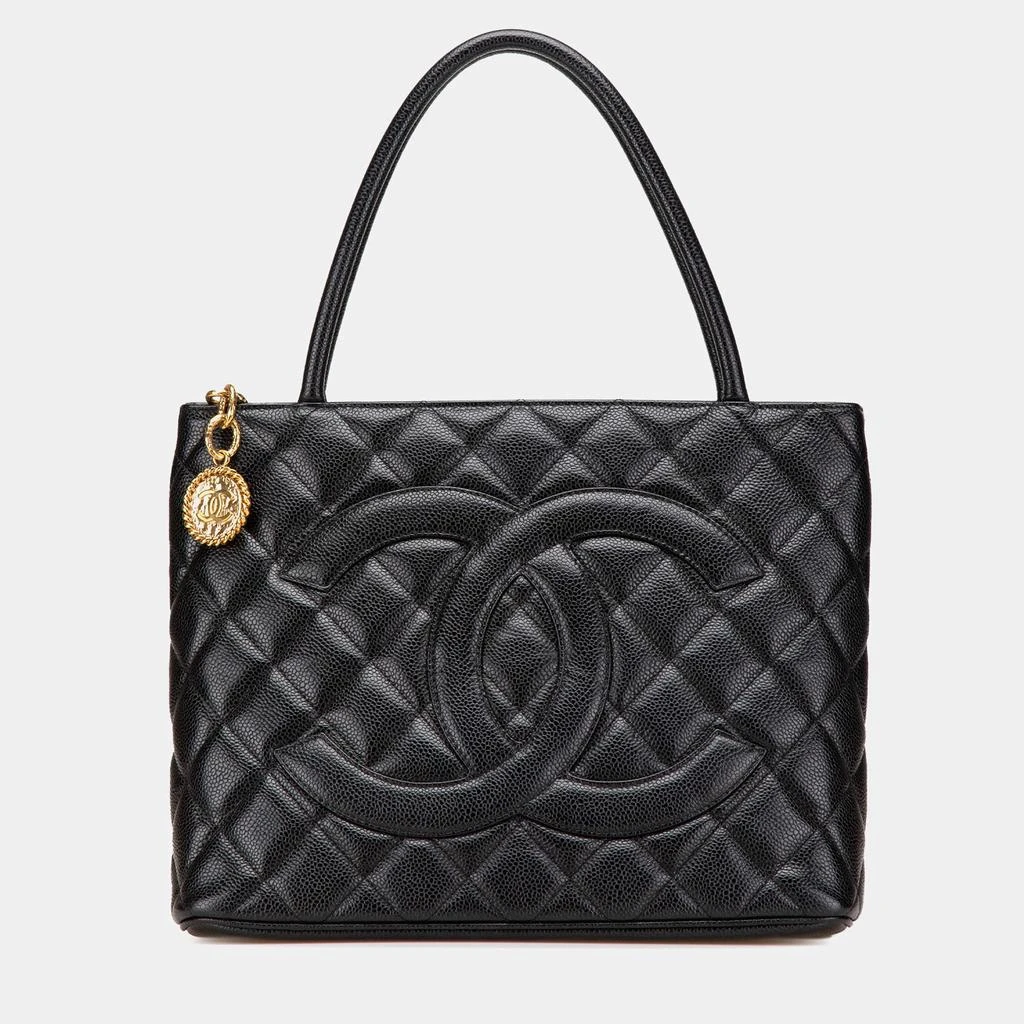 Chanel Chanel Black Caviar Medallion Tote  1